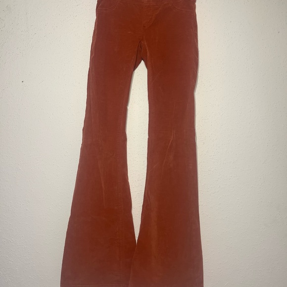 Pull On Cord Flare Pant in Earth & Soil - Picture 6 of 6